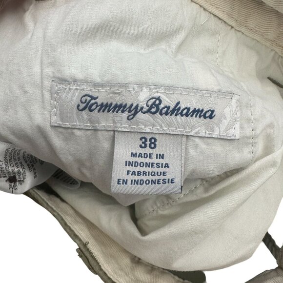 TOMMY BAHAMA Men's Olive Green Cocktail Print Embroidered Shorts Size 38 - Picture 4 of 8